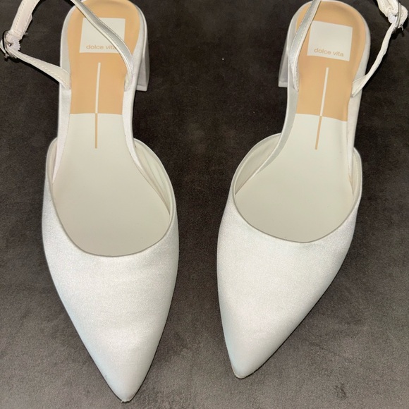Dolce vita Carel Heels True White Satin - Picture 10 of 10